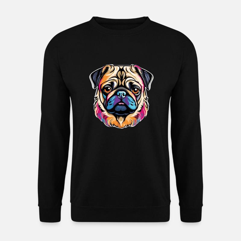 Pug - Unisex Sweatshirt - black