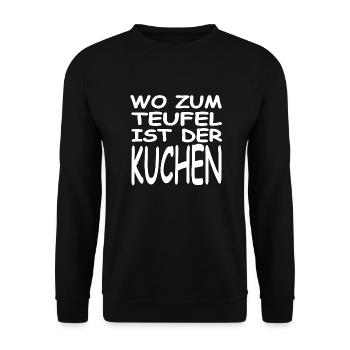 Kuchen - Unisex Pullover - Schwarz - Vorne - Alina (178cm) & Michal (187cm)