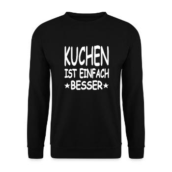 Kuchen - Unisex Pullover - Schwarz - Vorne - Alina (178cm) & Michal (187cm)