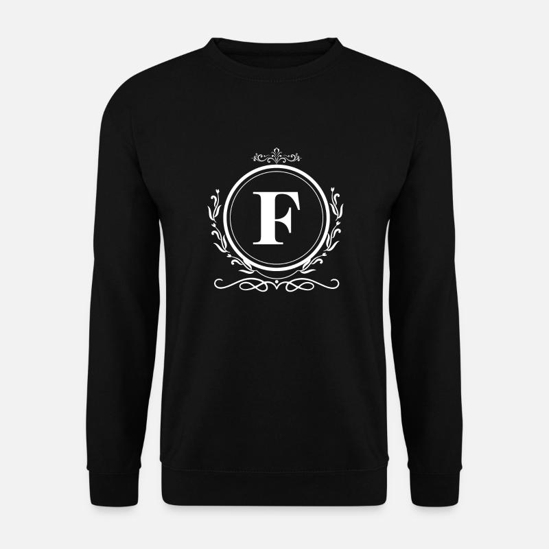 Buchstabe F Dekoration - Unisex Pullover - Schwarz