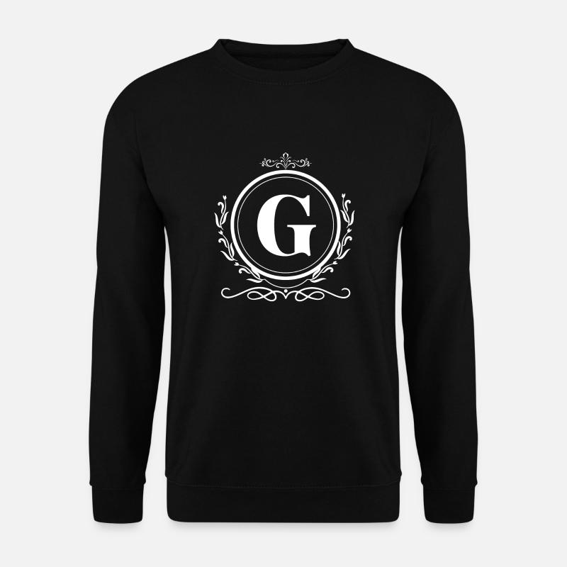 Buchstaben-G-Dekoration - Unisex Pullover - Schwarz