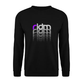 ridm fading - Unisex Pullover - Schwarz - Vorne - Alina (178cm) & Michal (187cm)