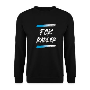 FCK Radler - Unisex Pullover - Schwarz - Vorne - Alina (178cm) & Michal (187cm)
