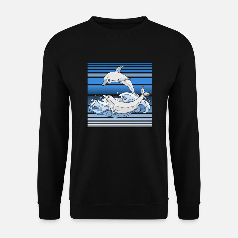 Dolphins - Unisex Sweatshirt - black