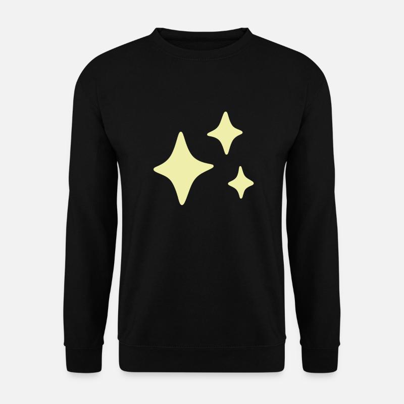Sparkles Gelb - Unisex Pullover - Schwarz