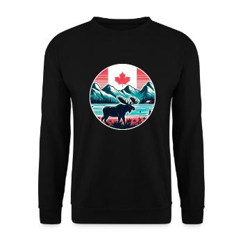 Kanada 21 - Unisex Pullover - Schwarz - Vorne - Alina (178cm) & Michal (187cm)