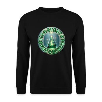 Chaotic Stadt Chemie - Unisex Pullover - Schwarz - Vorne - Alina (178cm) & Michal (187cm)