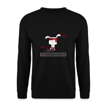 AntiAngsthase - Unisex Pullover - Schwarz - Vorne - Alina (178cm) & Michal (187cm)