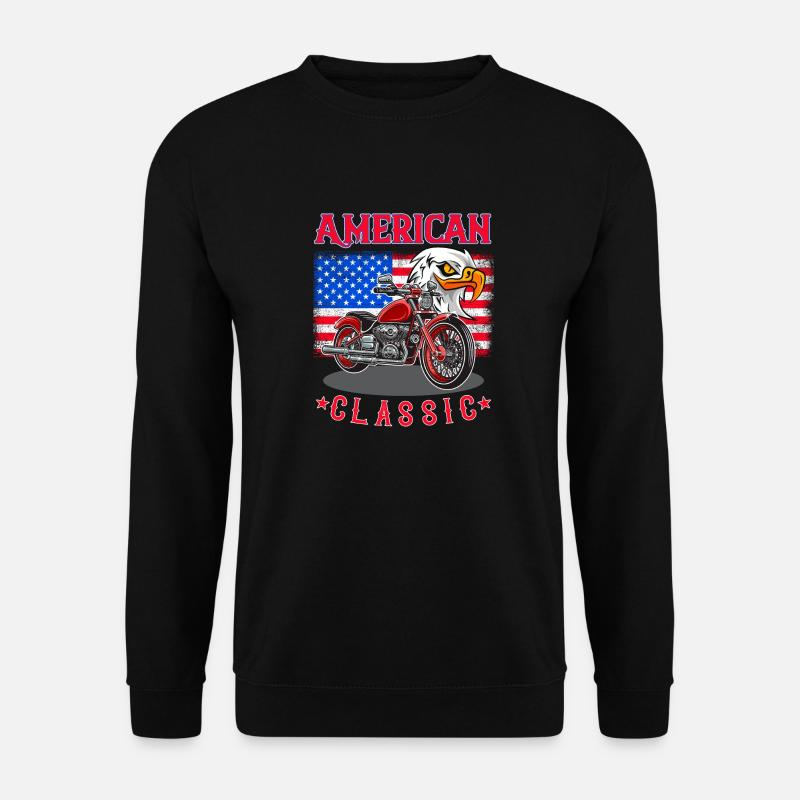 MADFOXX - Amerika Classics Bikes - Unisex Sweatshirt - black