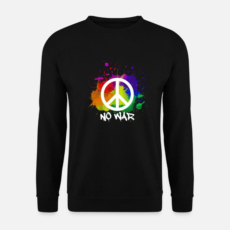 peace no war - Unisex Pullover - Schwarz