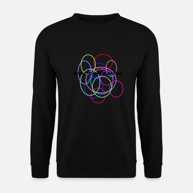Kreise - Unisex Pullover - Schwarz