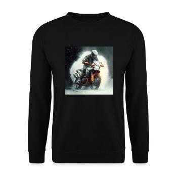 Tour d’Enduro 1 - Sweat-shirt Unisexe - noir - Devant - Alina (178cm) & Michal (187cm)