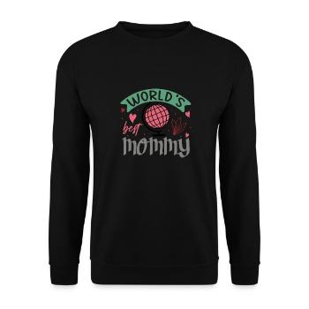 LA MEILLEURE MAMAN DU MONDE - Sweat-shirt Unisexe - noir - Devant - Alina (178cm) & Michal (187cm)
