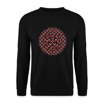 Kroatien, hrvatska, kroatien, europe, zagreb, glagoljica - Unisex Pullover - Schwarz - Vorne - Alina (178cm) & Michal (187cm)