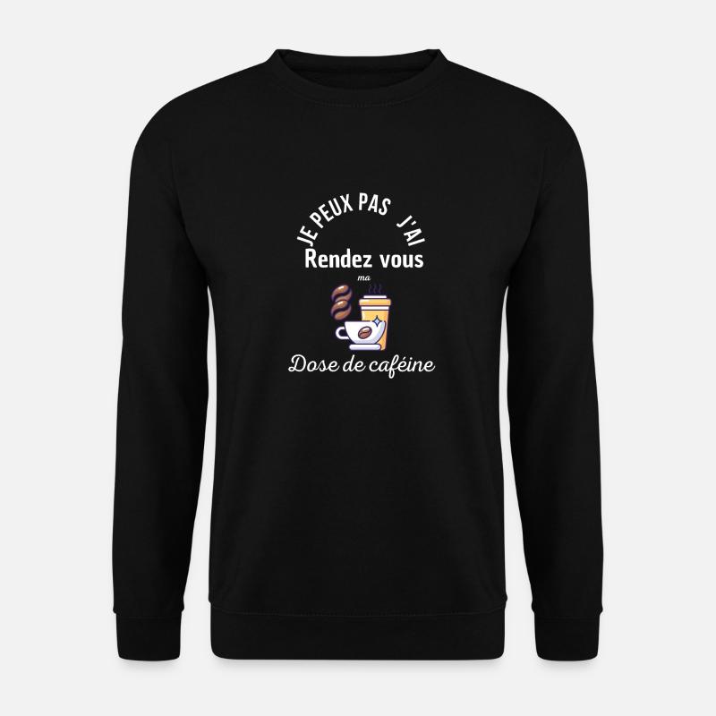 Termin mit meinem Koffein-Fix - Unisex Pullover - Schwarz