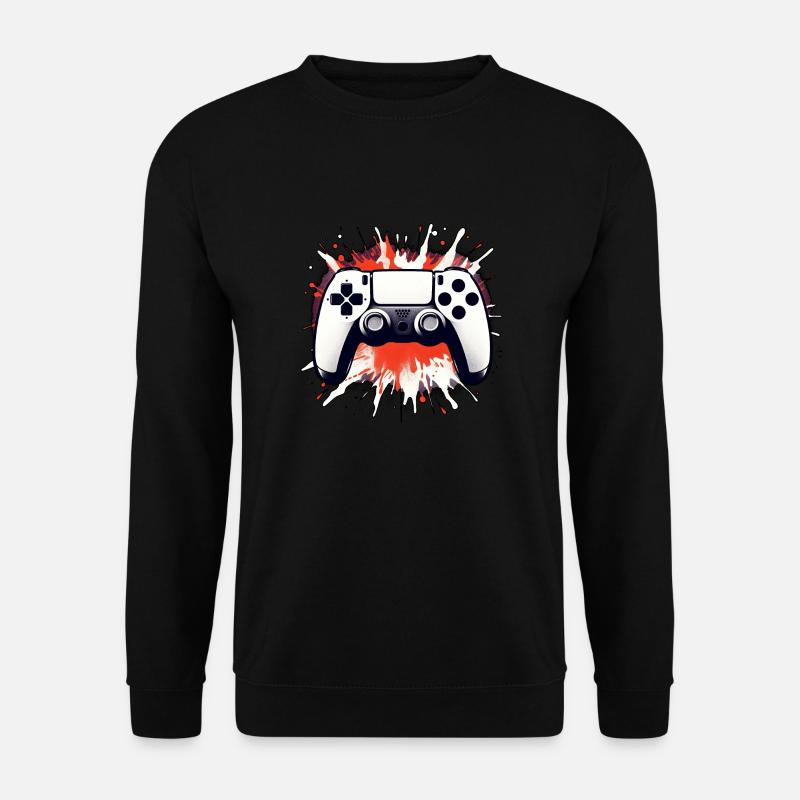 Controller art attack - Red - Unisex Sweatshirt - black