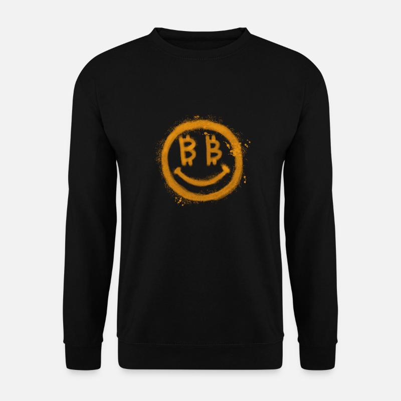 Bitcoin Smile - Unisex Pullover - Schwarz