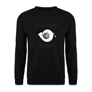 Turbolader - Unisex Pullover - Schwarz - Vorne - Alina (178cm) & Michal (187cm)