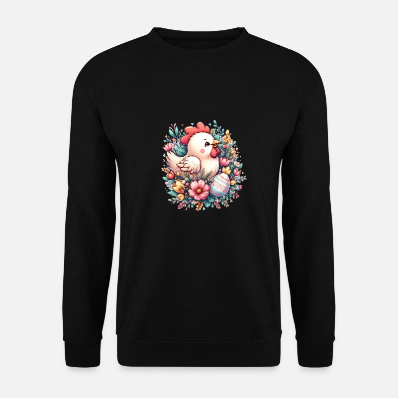 Chicken for Easter - Unisex Sweatshirt - black