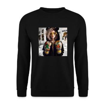 Cosplayer Boxing Pop 5 - Unisex Pullover - Schwarz - Vorne - Alina (178cm) & Michal (187cm)