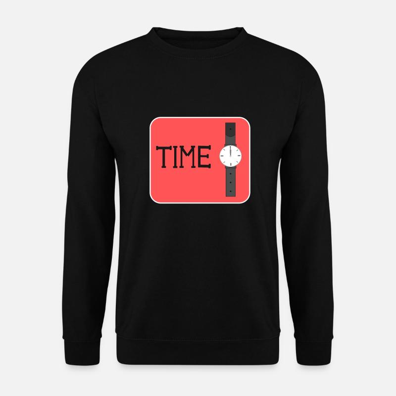 TIME - Unisex Pullover - Schwarz