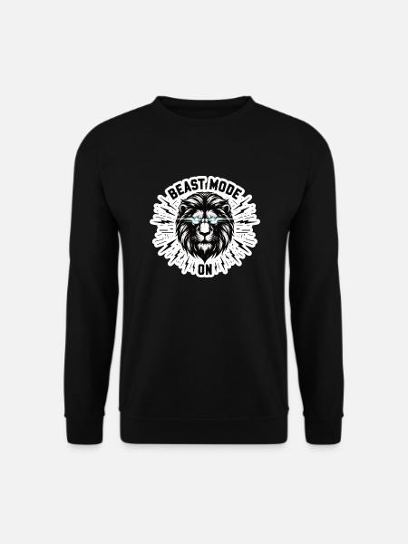 Fitness Beast Löwen Design - Unisex Pullover - Schwarz