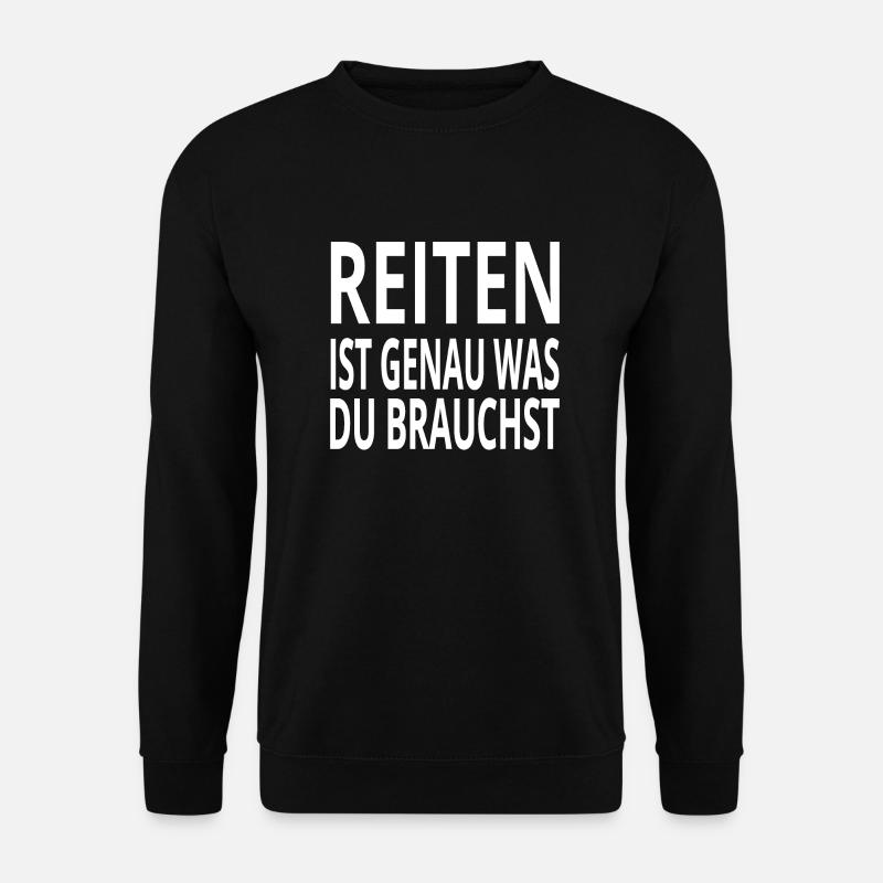 Reiten - Unisex Pullover - Schwarz