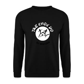Logo Legere White - Unisex Pullover - Schwarz - Vorne - Alina (178cm) & Michal (187cm)