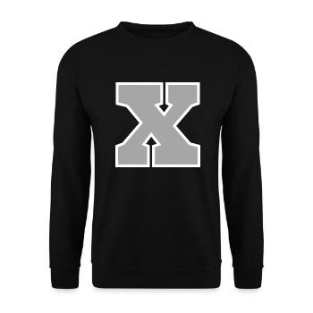 Lettre x sport - Sweat-shirt Unisexe - noir - Devant - Alina (178cm) & Michal (187cm)