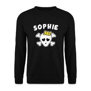 Pirate Sophie Design pour Filles et Femmes - Sweat-shirt Unisexe - noir - Devant - Alina (178cm) & Michal (187cm)