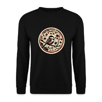 Meise - Unisex Pullover - Schwarz - Vorne - Alina (178cm) & Michal (187cm)