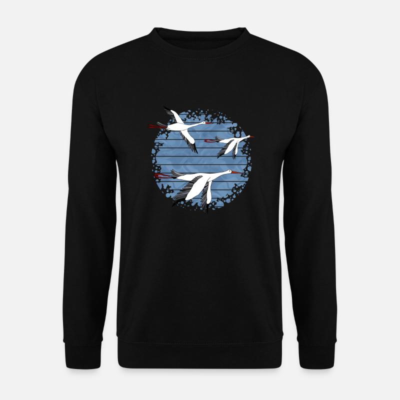 Störche - Unisex Pullover - Schwarz