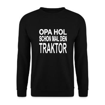 Traktor - Unisex Pullover - Schwarz - Vorne - Alina (178cm) & Michal (187cm)