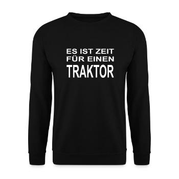 Traktor - Unisex Pullover - Schwarz - Vorne - Alina (178cm) & Michal (187cm)