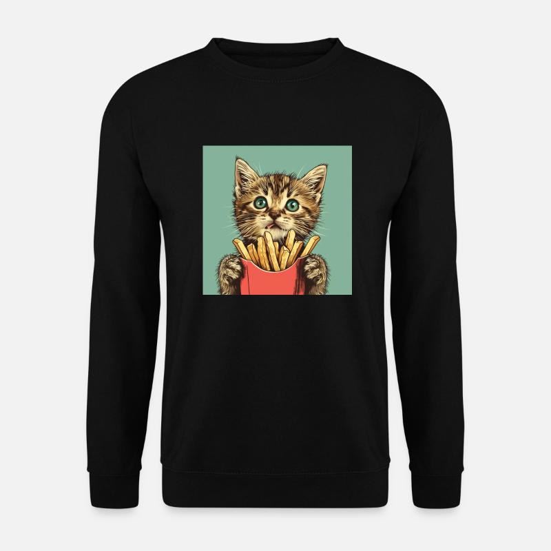 Katze - Unisex Pullover - Schwarz
