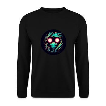 Glowing Observer - Unisex Sweatshirt - black - Front - Alina (178cm) & Michal (187cm)
