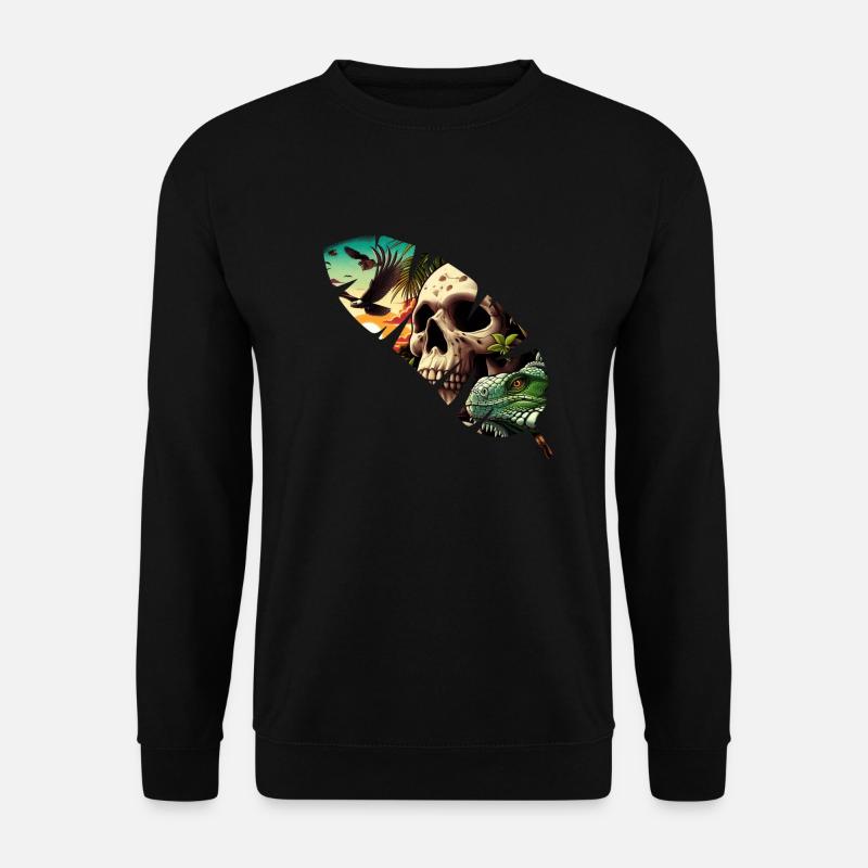 Todes-Feder - Unisex Pullover - Schwarz