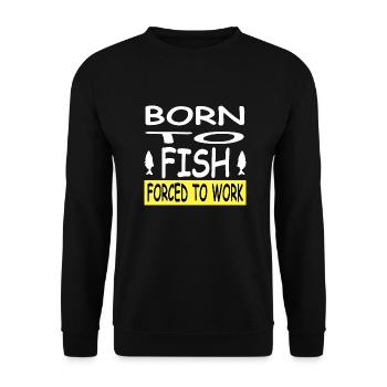 Angling - Unisex Sweatshirt - black - Front - Alina (178cm) & Michal (187cm)