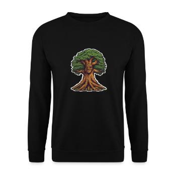 Bois chuchotant Pixel - Sweat-shirt Unisexe - noir - Devant - Alina (178cm) & Michal (187cm)