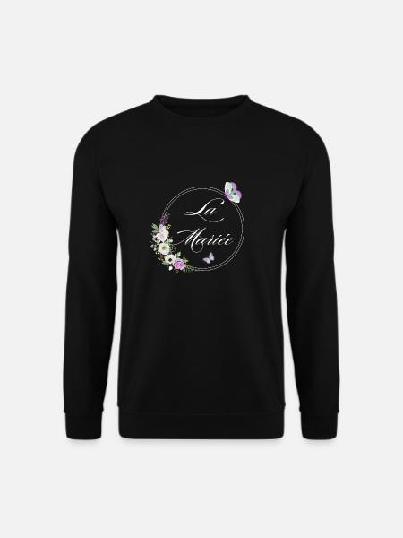 Der Braut-Schmetterling - Braut-Geschenkidee - Unisex Pullover - Schwarz