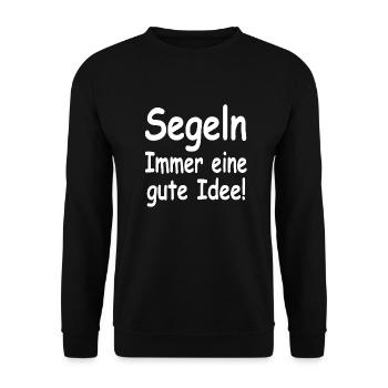 Segeln - Unisex Pullover - Schwarz - Vorne - Alina (178cm) & Michal (187cm)