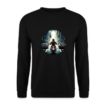 Urban Sticker - Unisex Pullover - Schwarz - Vorne - Alina (178cm) & Michal (187cm)