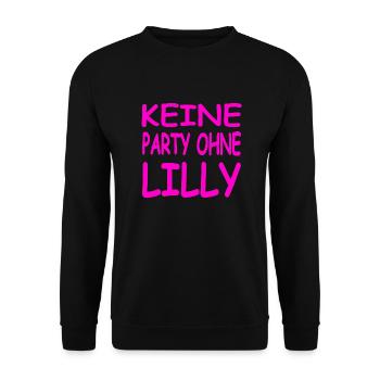 Party - Unisex Pullover - Schwarz - Vorne - Alina (178cm) & Michal (187cm)