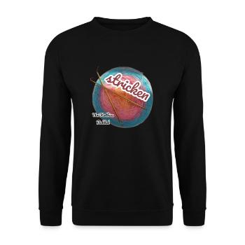 Stricken - Unisex Pullover - Schwarz - Vorne - Alina (178cm) & Michal (187cm)
