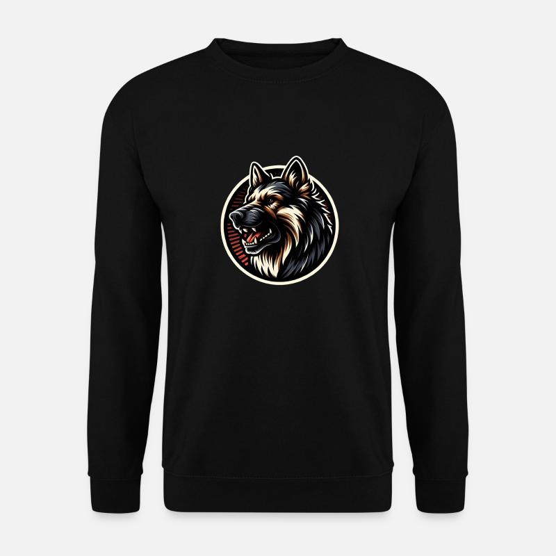 Deutscher Schäferhund cooles Logo - Unisex Pullover - Schwarz