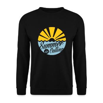 L’été appelle le blanc - Sweat-shirt Unisexe - noir - Devant - Alina (178cm) & Michal (187cm)