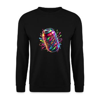 Neon Splash Canvazz - Unisex Pullover - Schwarz - Vorne - Alina (178cm) & Michal (187cm)