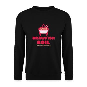 Fruits de mer, poisson, homard, écrevisses, crevettes, nourriture cajun - Sweat-shirt Unisexe - noir - Devant - Alina (178cm) & Michal (187cm)