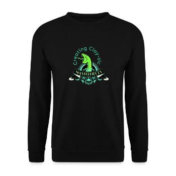 Clay Artist Ceramic Art Kneading Pottery Artistic - Unisex Sweatshirt - black - Front - Alina (178cm) & Michal (187cm)