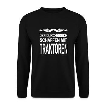 Traktor - Unisex Pullover - Schwarz - Vorne - Alina (178cm) & Michal (187cm)